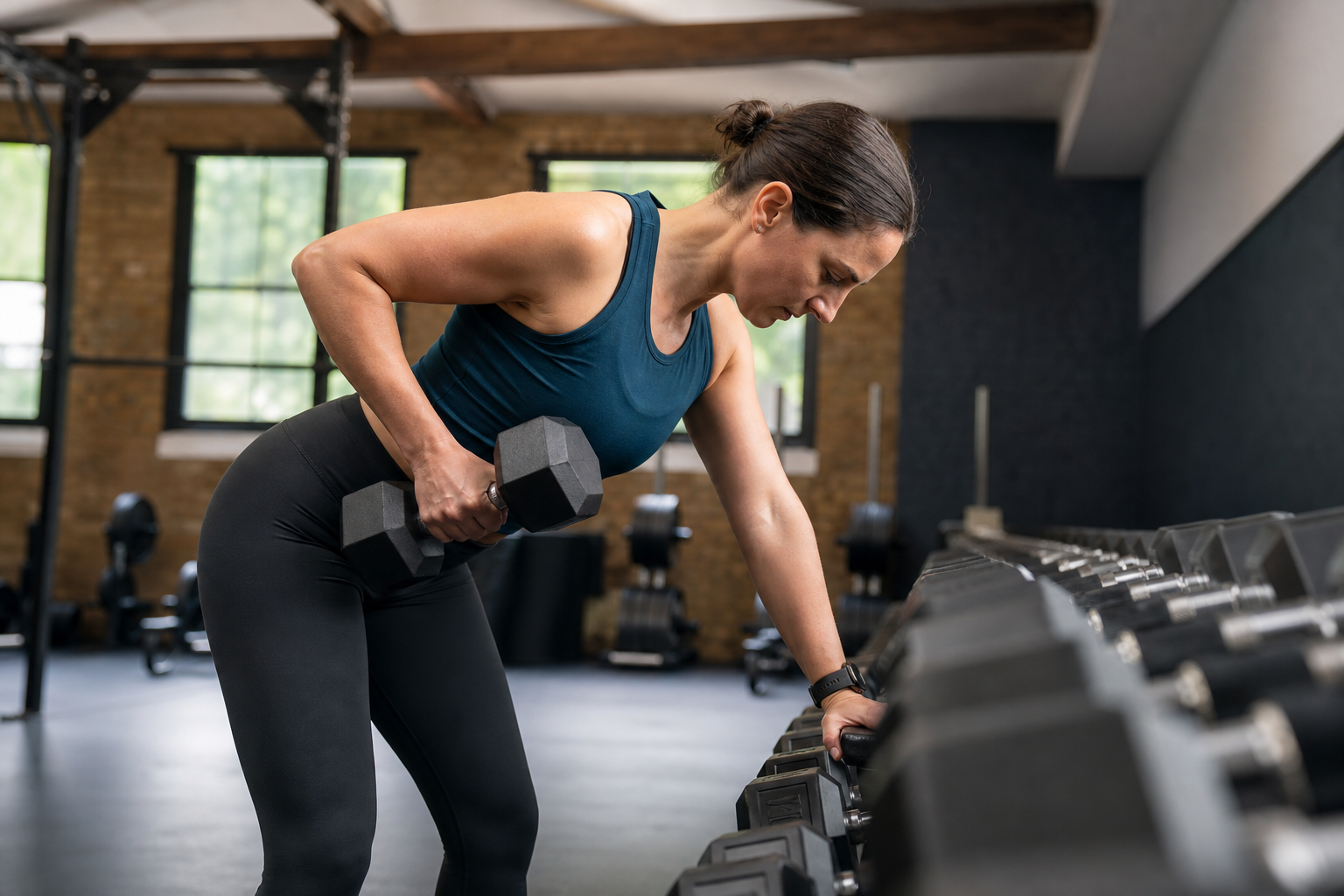 Person strength training in a gym, illustrating common fitness myths to avoid