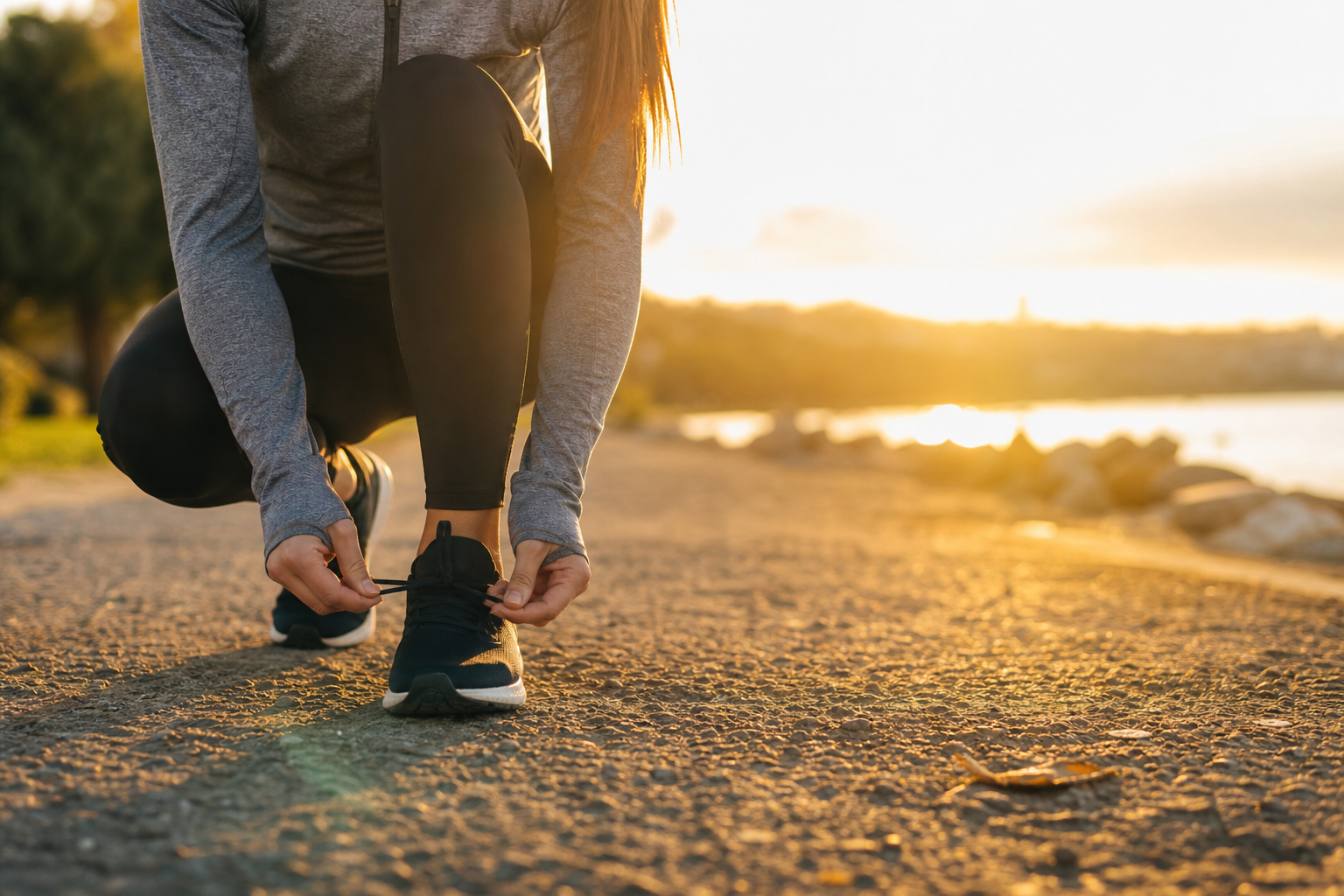 runner preparing for exercise as part of the fastest way to lose weight
